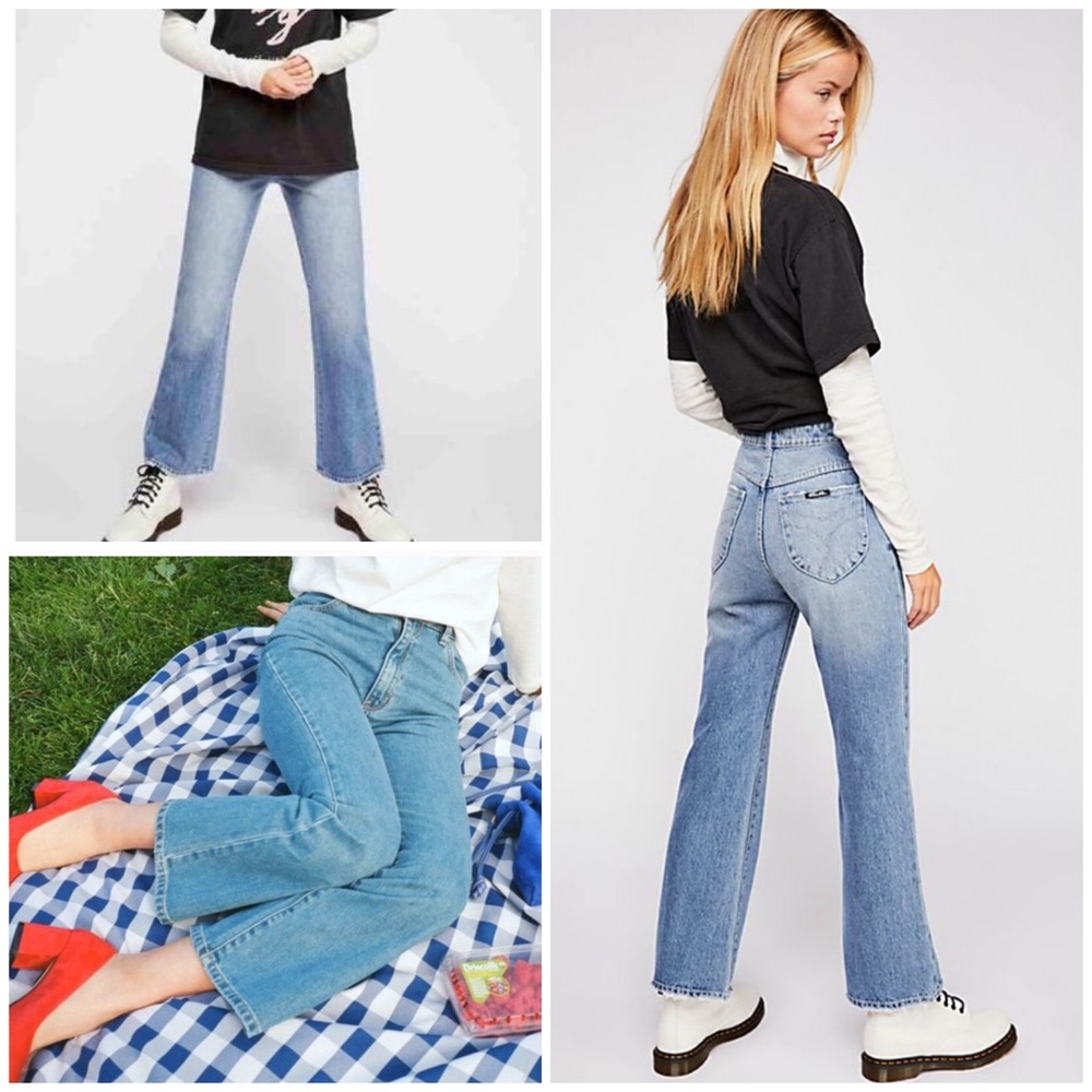 Rolla’s X Free People East Coast Crop Flare Jeans
